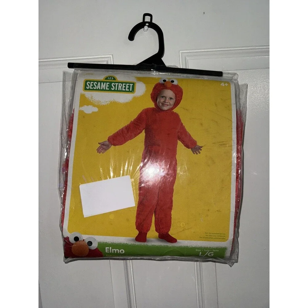 Elmo Sesame Street Halloween Child Costume Toddler Size Large 4-6 years NEW